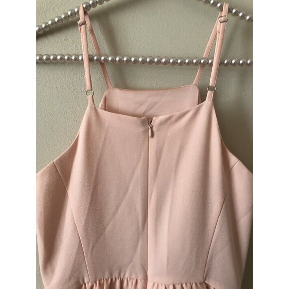 Gianni Bini Womens Size 2 Peach Peplum Dress Sleeveless - Picture 4 of 6